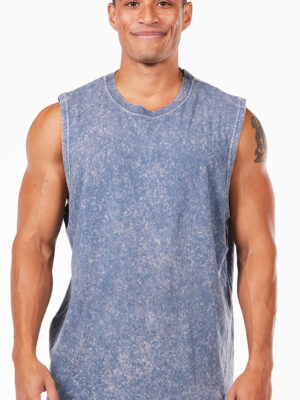 MINERAL WASHED MUSCLE TEE