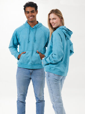 Mineral Washed Fleece Hoodie