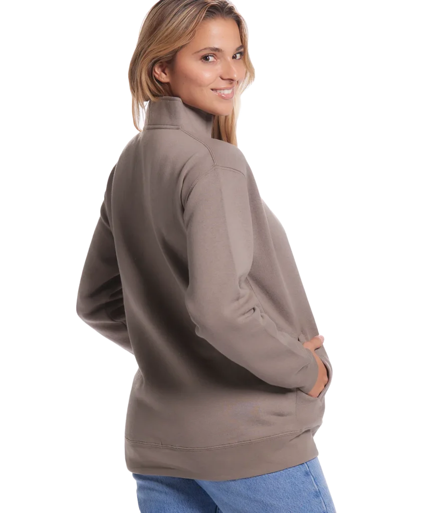 Women’s blank zippered hoodies and sweatshirts